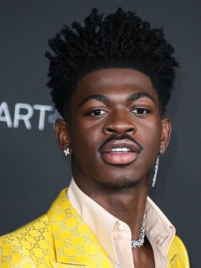 Lil Nas X, Tom Ford 'a ulaşır: Sonbahar / Kış 2020 Moda Şovu 7 Şubat 2020' de Hollywood, Los Angeles, Kaliforniya, ABD 'de Milk Stüdyolarında yapıldı.