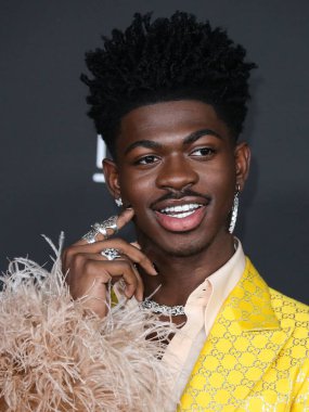 Lil Nas X, Tom Ford 'a ulaşır: Sonbahar / Kış 2020 Moda Şovu 7 Şubat 2020' de Hollywood, Los Angeles, Kaliforniya, ABD 'de Milk Stüdyolarında yapıldı.