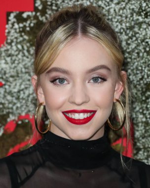 BATI HOLYWOOD, LOS ANGELES, CALIFORNIA, ABD - 11 Haziran: Aktris Sydney Sweeney, 11 Haziran 2019 'da Batı Hollywood, Los Angeles, Kaliforniya, ABD' de bulunan Chateau Marmont 'ta düzenlenen InStyle Max Mara Kadınlar Film Kutlamasına geldi.. 