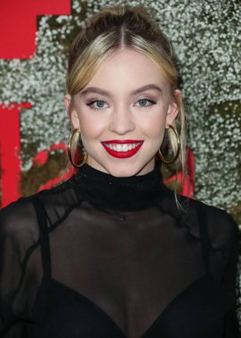 BATI HOLYWOOD, LOS ANGELES, CALIFORNIA, ABD - 11 Haziran: Aktris Sydney Sweeney, 11 Haziran 2019 'da Batı Hollywood, Los Angeles, Kaliforniya, ABD' de bulunan Chateau Marmont 'ta düzenlenen InStyle Max Mara Kadınlar Film Kutlamasına geldi.. 