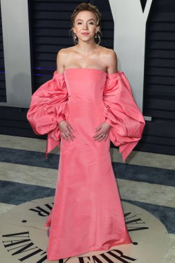 BEVERLY HILLS, LOS ANGELES, CA, ABD - 24 FEBRUARY: Sydney Sweeney, 24 Şubat 2019 'da Wallis Annenberg Gösteri Sanatları Merkezi' nde düzenlenen 2019 Vanity Fair Oscar Partisi 'ne geldi.