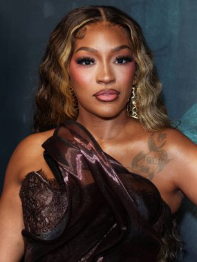 Amerikalı aktris, şarkıcı, yapımcı, girişimci ve hayırsever Drew Sidora, 27 Ağustos 2025 'te Hollywood, Los Angeles, Kaliforniya, ABD' de bulunan TCL Çin Tiyatrosu IMAX 'te düzenlenen' Run 'ın Los Angeles galasına geldiler..