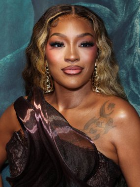 Amerikalı aktris, şarkıcı, yapımcı, girişimci ve hayırsever Drew Sidora, 27 Ağustos 2025 'te Hollywood, Los Angeles, Kaliforniya, ABD' de bulunan TCL Çin Tiyatrosu IMAX 'te düzenlenen' Run 'ın Los Angeles galasına geldiler..