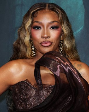 Amerikalı aktris, şarkıcı, yapımcı, girişimci ve hayırsever Drew Sidora, 27 Ağustos 2025 'te Hollywood, Los Angeles, Kaliforniya, ABD' de bulunan TCL Çin Tiyatrosu IMAX 'te düzenlenen' Run 'ın Los Angeles galasına geldiler..