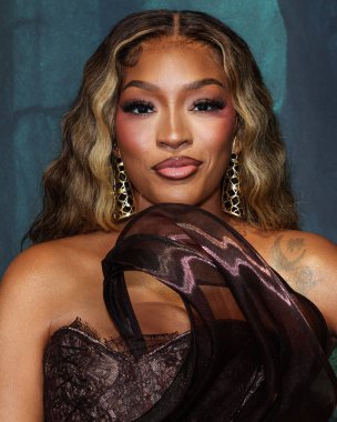 Amerikalı aktris, şarkıcı, yapımcı, girişimci ve hayırsever Drew Sidora, 27 Ağustos 2025 'te Hollywood, Los Angeles, Kaliforniya, ABD' de bulunan TCL Çin Tiyatrosu IMAX 'te düzenlenen' Run 'ın Los Angeles galasına geldiler..