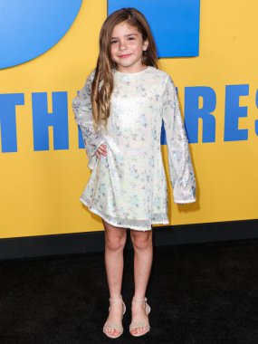 Esme McSherry arrives at the Los Angeles Premiere Of Paramount Pictures' 'Roofman' held at Paramount Theatre at Paramount Pictures Studios on September 29, 2025 in Hollywood, Los Angeles, California, United States.