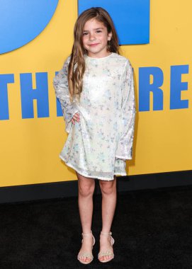 Esme McSherry arrives at the Los Angeles Premiere Of Paramount Pictures' 'Roofman' held at Paramount Theatre at Paramount Pictures Studios on September 29, 2025 in Hollywood, Los Angeles, California, United States.