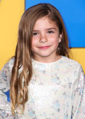 Esme McSherry arrives at the Los Angeles Premiere Of Paramount Pictures' 'Roofman' held at Paramount Theatre at Paramount Pictures Studios on September 29, 2025 in Hollywood, Los Angeles, California, United States.