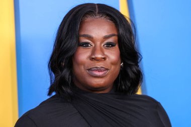 American actress Uzo Aduba arrives at the Los Angeles Premiere Of Paramount Pictures' 'Roofman' held at Paramount Theatre at Paramount Pictures Studios on September 29, 2025 in Hollywood, Los Angeles, California, United States.