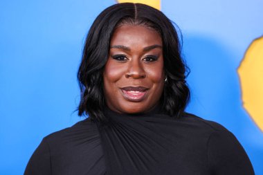 American actress Uzo Aduba arrives at the Los Angeles Premiere Of Paramount Pictures' 'Roofman' held at Paramount Theatre at Paramount Pictures Studios on September 29, 2025 in Hollywood, Los Angeles, California, United States.