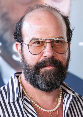 Amerikalı aktör, komedyen, aktivist ve yazar Brett Gelman, 4 Ekim 2025 tarihinde Akademi Film Müzesi 'ndeki David Geffen Tiyatrosu' nda düzenlenen Amazon MGM Stüdyolarının Özel Gösterimi 'ne geldi. 
