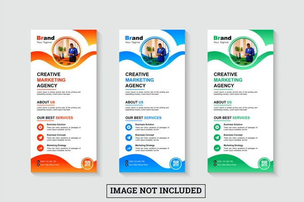 Yaratıcı pazarlama ajansı raf kartı veya dl broşürü şürü 