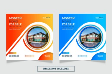 Real estate agency social media post and instagram post template