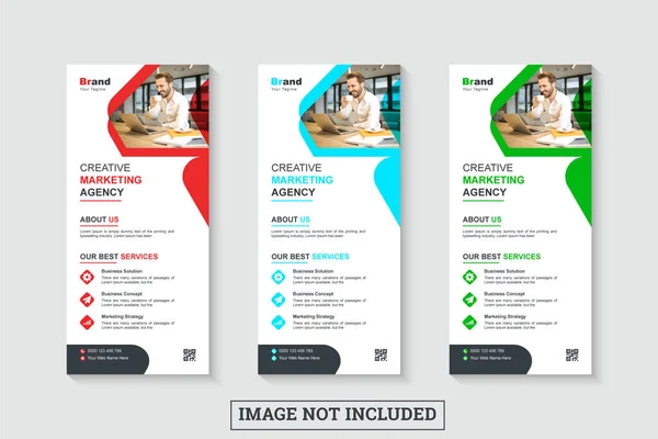 Şirket olay rafı kartı veya dl broşür tasarım şablonu