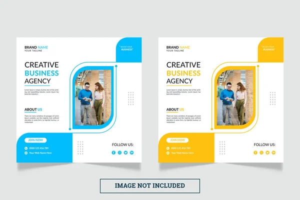 Dijital pazarlama sosyal medya veya web gönderi şablonu 