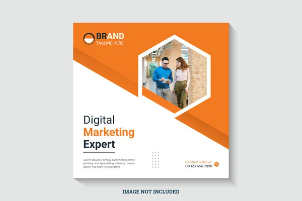 İş instagram post pankartı şablonu 