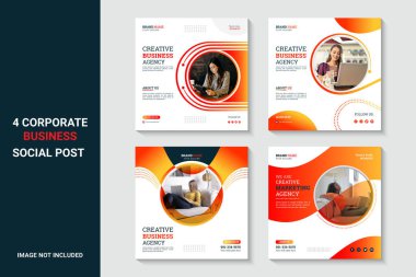 Dijital pazarlama uzmanı sosyal medya veya web pankartı şablonu için bir broşür 