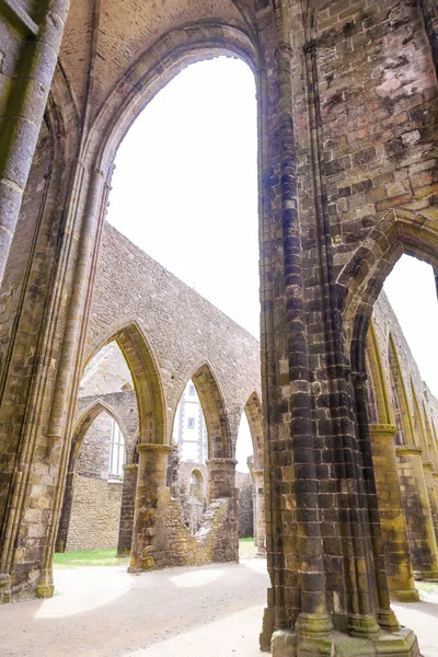 Antiguas Ruinas Medievales Abadía Saint Mathieu Costa Atlántica Bretaña Francia — Foto de Stock