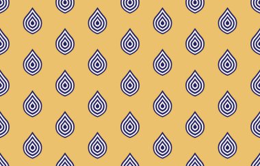 Ikat tribal Indian seamless pattern. Ethnic Aztec fabric carpet mandala ornament native boho chevron textile. Native embroidery style. Bohemian fashion. Geometric African American oriental tranditional vector illustrations.