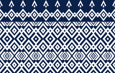 Native fabric Pattern, geometric ethnic oriental seamless pattern traditional design for background, carpet, wallpaper, clothing, wrapping, Batik fabric, Vector illustration. Ikat tribal Indian. Fashion textile.
