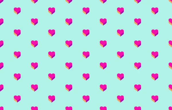 Seamless Romantic Pattern Hand Drawn Hearts Heart Trendy Background Ready — Stockový vektor