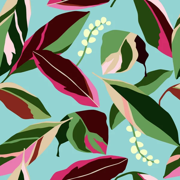 Handgezeichnete Blumen Nahtlose Muster Mit Blumen Für Stoff Textilien Kleidung — Stockvektor