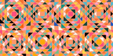 Geometri minimalistik kalıbı. Web afişi, iş sunumu, markalaşma, kumaş, tekstil için soyut vektör deseni.