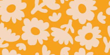 El çizimi çiçekler, kumaş, tekstil, giysi, ambalaj kağıdı, kapak, afiş, iç dekorasyon, soyut arka planlar için çiçekli desenler..