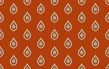 Etnik soyut ikat sanatı. Kabilede kusursuz desen, halk nakışı ve Meksika tarzı. Aztek geometrik sanat süsü baskısı. Halı, duvar kağıdı, giysi, ambalaj, kumaş, kapak, tekstil için tasarım.