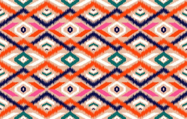 Этническое Искусство Бесшовный Узор Племенной Народной Вышивке Мексиканском Стиле Геометрический — стоковый вектор