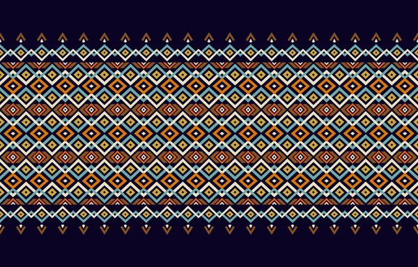 民族抽象文化艺术 无缝图案的部落 民间刺绣 墨西哥风格 阿兹特克几何艺术装饰印刷品 包装材料 纺织品的设计 — 图库矢量图片