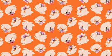 El çizimi çiçekler, kumaş, tekstil, giysi, ambalaj kağıdı, kapak, afiş, iç dekorasyon, soyut arka planlar için çiçekli desenler..