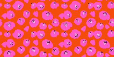 El çizimi çiçekler, kumaş, tekstil, giysi, ambalaj kağıdı, kapak, afiş, iç dekorasyon, soyut arka planlar için çiçekli desenler..