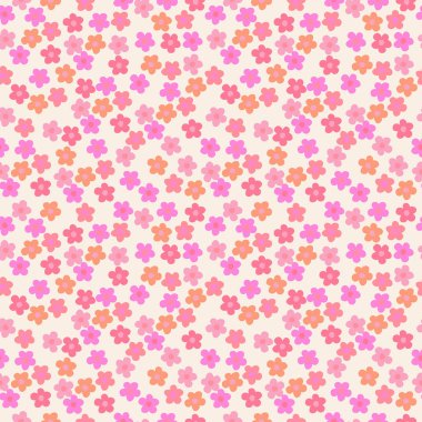 El çizimi çiçekler, kumaş, tekstil, giysi, ambalaj kağıdı, kapak, afiş, iç dekorasyon, soyut arka planlar için çiçekli desenler..