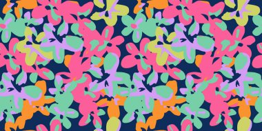 El çizimi çiçekler, kumaş, tekstil, giysi, ambalaj kağıdı, kapak, afiş, iç dekorasyon, soyut arka planlar için çiçekli desenler..