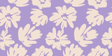 El çizimi çiçekler, kumaş, tekstil, giysi, ambalaj kağıdı, kapak, afiş, iç dekorasyon, soyut arka planlar için çiçekli desenler..