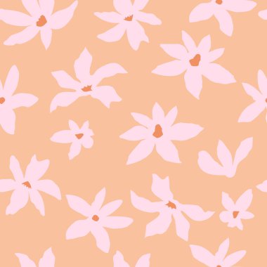 El çizimi çiçekler, kumaş, tekstil, giysi, ambalaj kağıdı, kapak, afiş, iç dekorasyon, soyut arka planlar için çiçekli desenler..