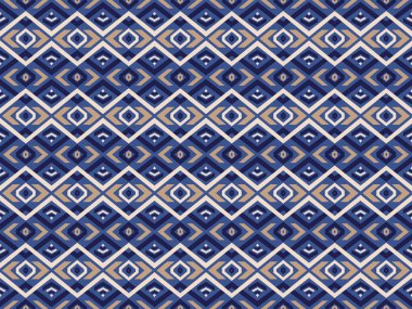 Etnik, pürüzsüz bir model. Vektör geometrik Afrikalı Kızılderili geleneksel nakış arka planı. Bohem tarzı. Ikat kumaş halı batik süs sembolü tekstil duvar kâğıdı boho tarzı