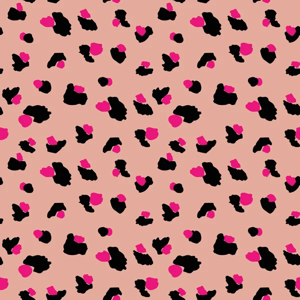 Abstrakte Leopardenhaut Nahtlose Muster Animal Print Geometrisches Folklore Ornament Für — Stockvektor