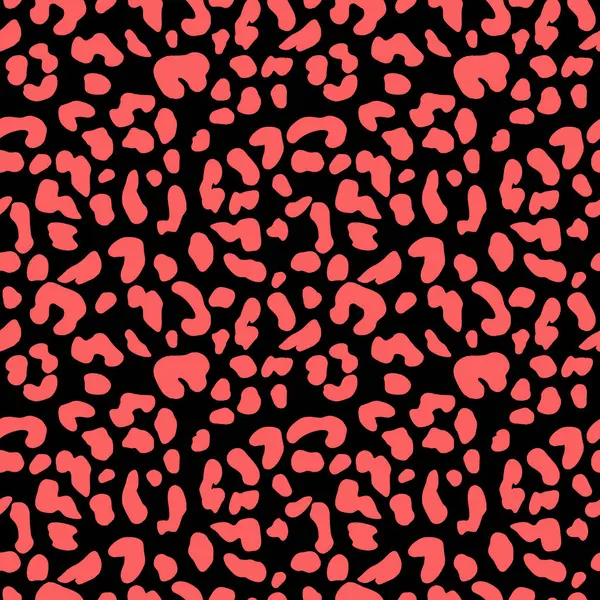 Soyut Leopar Derisi Kusursuz Desenler. Hayvan izi. Geometrik folklor süsü tekstil afişi, kapağı, duvar kağıdı. Vektör illüstrasyonu.