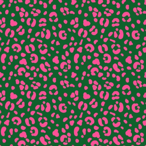 Soyut Leopar Derisi Kusursuz Desenler. Hayvan izi. Geometrik folklor süsü tekstil afişi, kapağı, duvar kağıdı. Vektör illüstrasyonu.