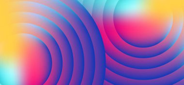 Tasarım için pankart, reklam, sunum konsepti, gelecekçi, teknoloji, sosyal medya reklamcılığı, kapak veya poster kavramı olarak soyut bir gradyan.