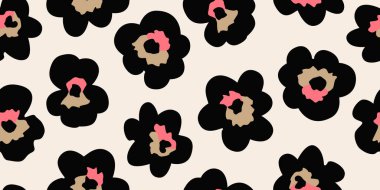 El çizimi çiçekler, kumaş, tekstil, giysi, ambalaj kağıdı, poster, afiş, iç dekorasyon, soyut arka planlar için çiçek desenli desenler. vektör illüstrasyonu.