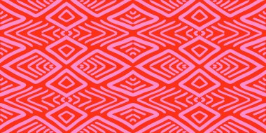 El çizimi Batik deseni pürüzsüz. Geometrik karalama, soyut çizim, duvar kağıdı. Kabile etnik vektör dokusu. Aztek tarzı. Halka açık nakış. Hint, İskandinav, Afrika halısı, fayans.