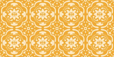 Etnik soyut fayans sanatı. Kabilede kusursuz desen, halk nakışı ve Meksika tarzı. Aztek geometrik sanat süsü baskısı. Halı, duvar kağıdı, giysi, ambalaj, kumaş, kapak, tekstil için tasarım.