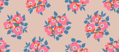 Tekrarlanabilir desenler, kumaş, kumaş, tekstil, giysi, ambalaj, duvar kağıdı, duvar sanatı, kapak, poster, afiş, iç dekorasyon, soyut arka planlar için elle çizilmiş desenler. Vektör illüstrasyonu.