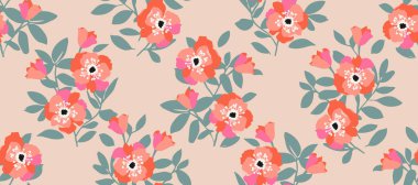 Tekrarlanabilir desenler, kumaş, kumaş, tekstil, giysi, ambalaj, duvar kağıdı, duvar sanatı, kapak, poster, afiş, iç dekorasyon, soyut arka planlar için elle çizilmiş desenler. Vektör illüstrasyonu.