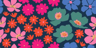 Son moda egzotik el çiçekleri pürüzsüz desen çizdi. Basit minimalist stil. Tekstil, kumaş, duvar kağıdı, afiş, kapaklar, poster, ambalaj, baskı, element, duvar sanatı ve ev dekorasyonu için organik şekiller. Vektör illüstrasyonu.