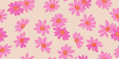 Son moda egzotik el çiçekleri pürüzsüz desen çizdi. Basit minimalist stil. Tekstil, kumaş, duvar kağıdı, afiş, kapaklar, poster, ambalaj, baskı, element, duvar sanatı ve ev dekorasyonu için organik şekiller. Vektör illüstrasyonu.