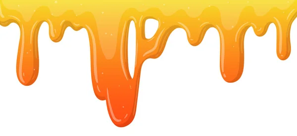 Slime Border Cartoon Sticky Slime Splash Dripping Liquid Mucus Backdrop — Stock Vector